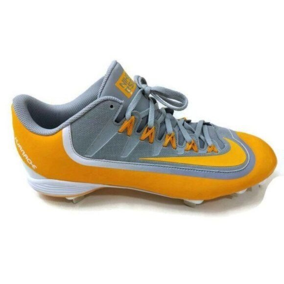 Nike Huarache 2KFilth Pro Low Metal Baseball Cleat Mens 14 Yellow Gray New - Picture 1 of 7